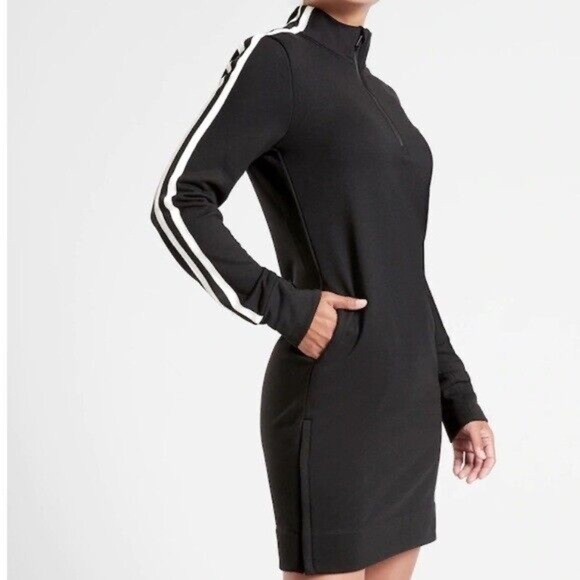 EUC - Athleta Crosstown Track Dress - Size Large LP - Picture 1 of 8